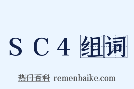 SC4组词是什么意思的图片